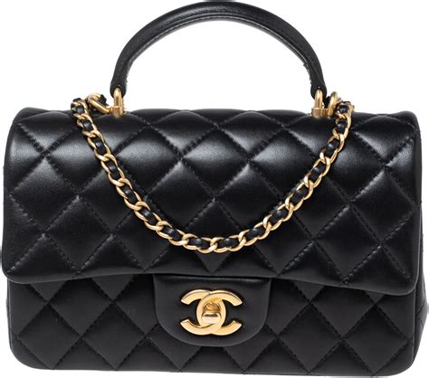 chanel mini rectangular prezzo|Chanel rectangular mini top handle.